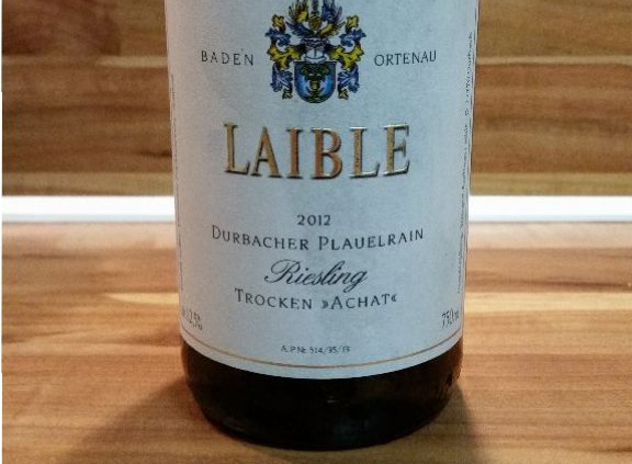 Andreas Laible, Baden – Durbacher Plauelrain Riesling „Achat“ trocken 2012