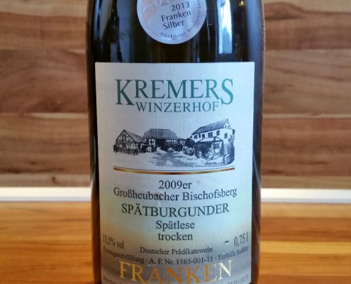 Kremers Winzerhof, Franken – Großheubacher Bischofsberg Spätburgunder trocken 2009