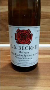 J. B. Becker, Rheingau – Wallufer Walkenberg Riesling Spätlese trocken 1998