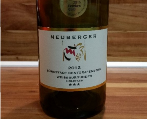Neuberger, Franken – Bürgstadter Centgrafenberg Weißburgunder Spätlese Holzfass trocken 2012