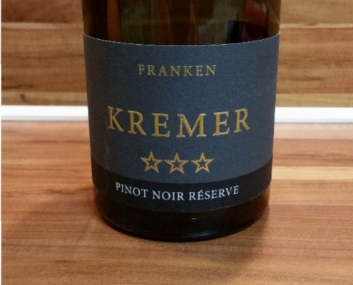 Kremers Winzerhof, Franken – Großheubacher Bischofsberg Pinot Noir Réserve trocken 2012